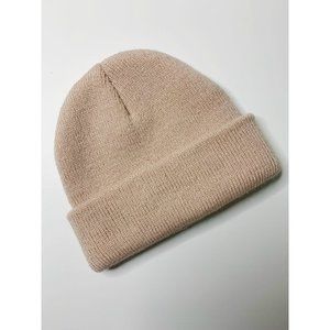 0-6M Beige Baby Beanie Hat